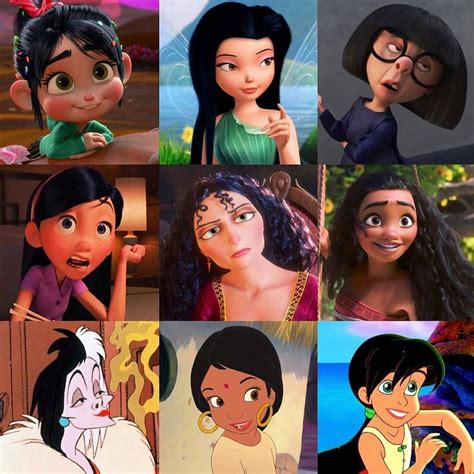 Disney Characters With Dark Hair