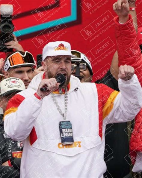 Kansas City Chiefs Travis Kelce Super Bowl Parade Jacket | LA Jacket