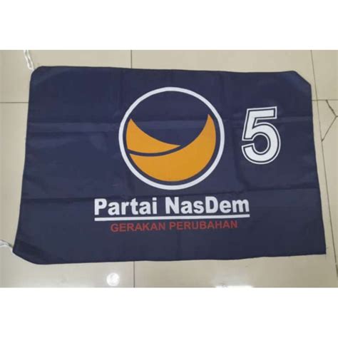 Jual BENDERA PARTAI NASDEM UKURAN 2x3 | Shopee Indonesia