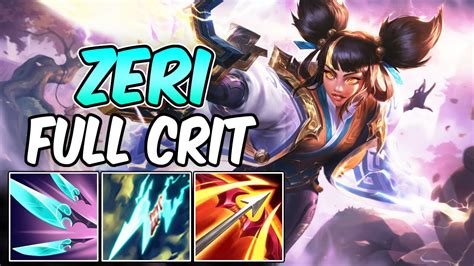 FULL CRIT ZERI ADC GAMEPLAY | Best Build & Runes | Immortal Journey Zeri | League of Legends ...