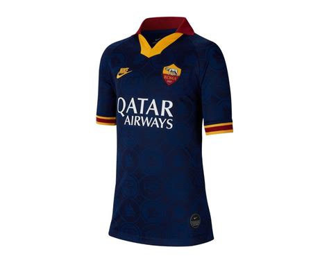 Nike A.S. Roma Youth third stadium soccer Jersey 2019/20 -Navy