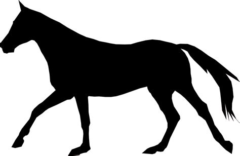 Silhouette of a Walking Horse 13734663 Vector Art at Vecteezy