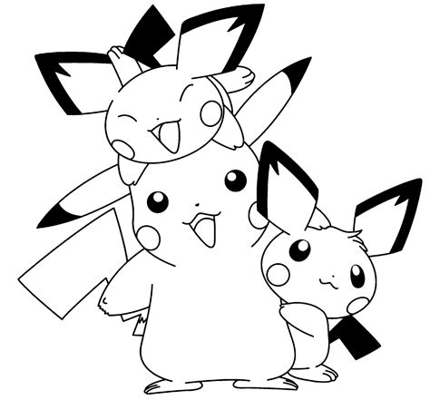 Top 7 Cute Plyaful Pichu Coloring Pages for Little Kids - Coloring Pages