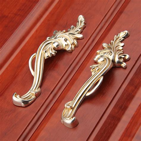 C:C:96mm Antique Silver Drawer Knobs Closet Furniture handles Pull Vintage Style Cabinet Door ...