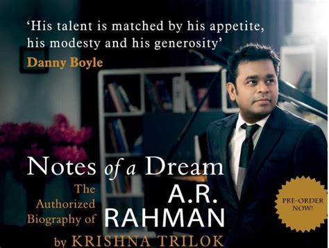 A R. Rahman biography 'Notes of a Dream' Features