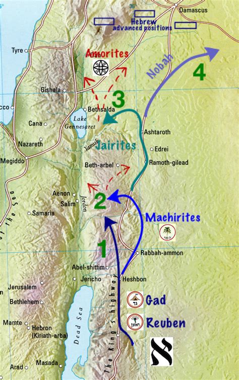 Occupation of GILEAD | Numbers 32; Vengeance on Midianites and Moabites ...