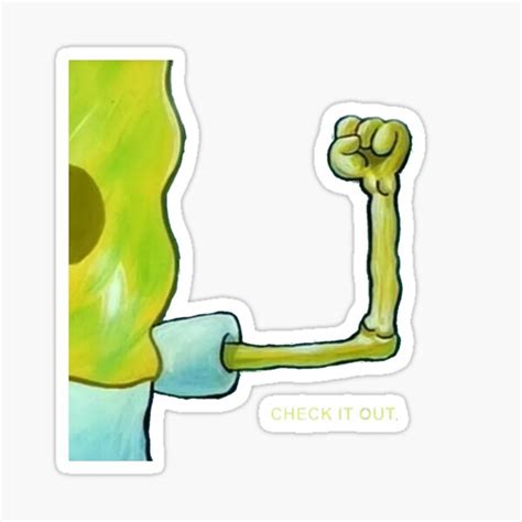 "Check It Out Spongebob Meme Sticker" Sticker by Merch-For-All | Redbubble