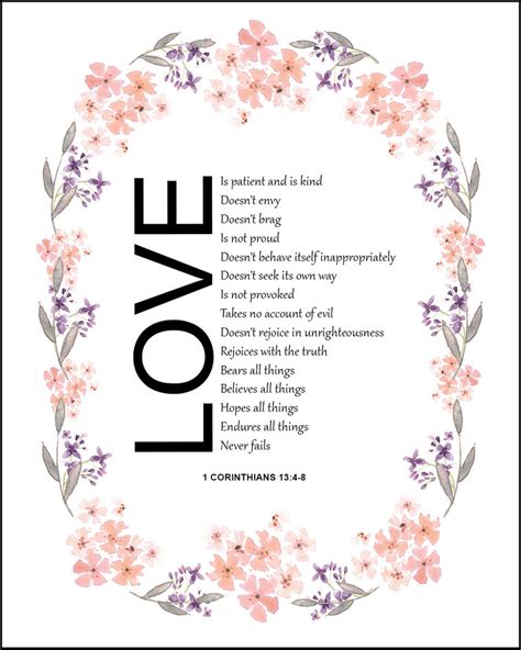 1 Corinthians 13:4-8 Love Is Patient - Free Bible Verse Art Downloads - Bible Verses To Go