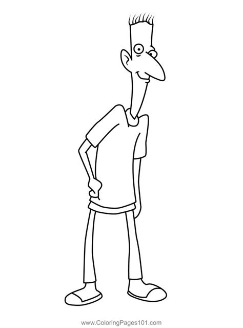 Stinky Peterson Hey Arnold! Coloring Page