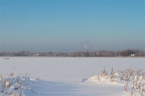 Winter on lake 7663601 Stock Photo at Vecteezy