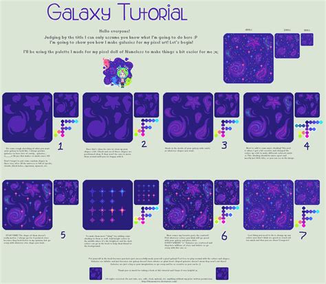 pixel galaxy tutorial by themaunster on DeviantArt