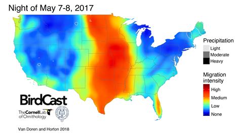 Not Just for the Weatherman: Maps Forecast Bird Migration Using Weather ...