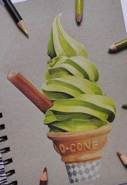 Ice cream cone in 2023 | Colored pencil artwork ideas, Prismacolor art, Colorful drawings