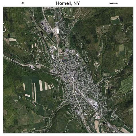 Aerial Photography Map of Hornell, NY New York