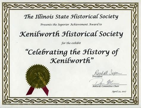 Kenilworth Historical Society – Located in Kenilworth, IL