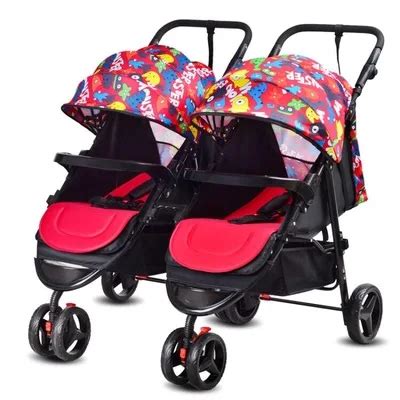 Triplet baby stroller triple twins detachable collapsible lightweight trolley-in Four Wheels ...