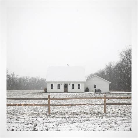 Snowy farmhouse | Winter decor, House styles, Farmhouse