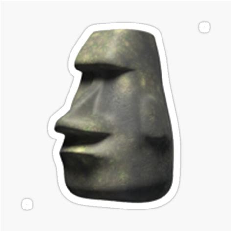 "Moai Emoji" Sticker for Sale by xxkilicxxx | Redbubble