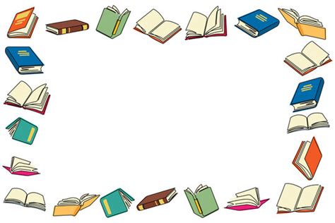 Books Clip Art Border