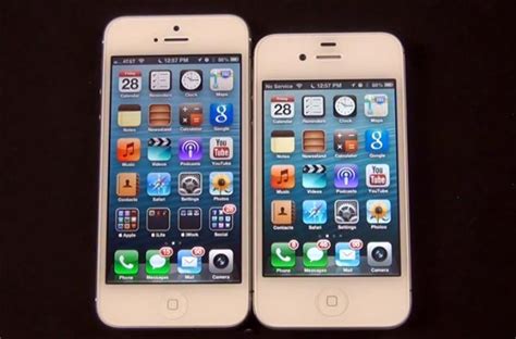 iPhone 4S vs iPhone 5 Side By Side Comparison (Video)