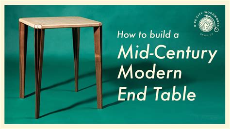 How to Build a Mid-Century Modern End Table - YouTube
