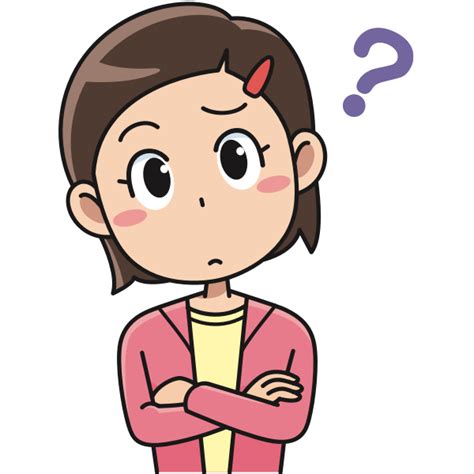 Confused cartoon kid | Free SVG