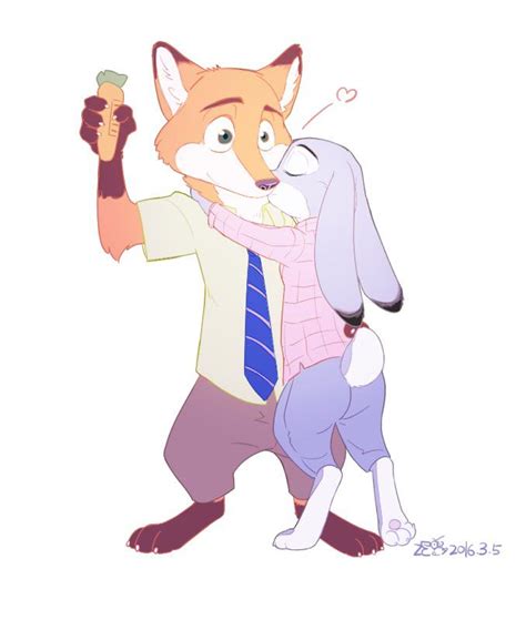 Nick Wilde and Judy Hopps - Cute fanart by Zecomo : r/zootopia