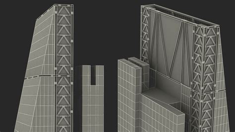 Leadenhall Building Night Glow 3D Model $139 - .3ds .blend .c4d .fbx ...