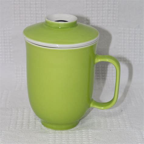 The Tea Spot Tea Infuser Mug Lime Green Cup Lid Infuser Tech Teaware | eBay | Tea infuser, Green ...