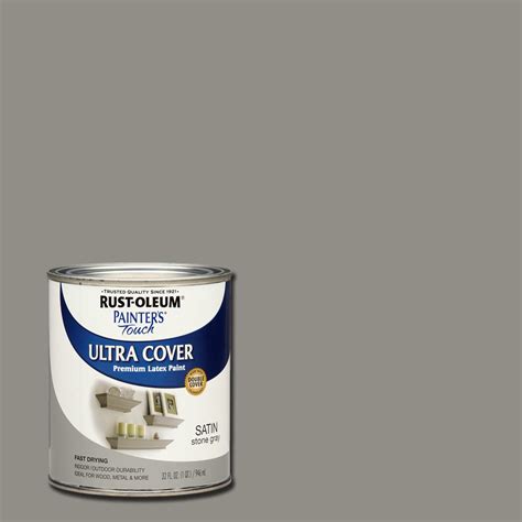 Rust-Oleum Painter's Touch 32 oz. Ultra Cover Satin Stone Gray General ...