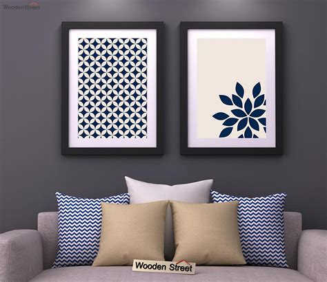 Buy Blue Wood Framed Wall Art 1 (Set of 2) Online in India at Best Price - Modern Wall Frames ...