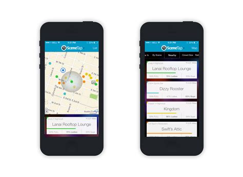 Dribbble - 01-scenetap-ios-map_list.png by Rick Messer