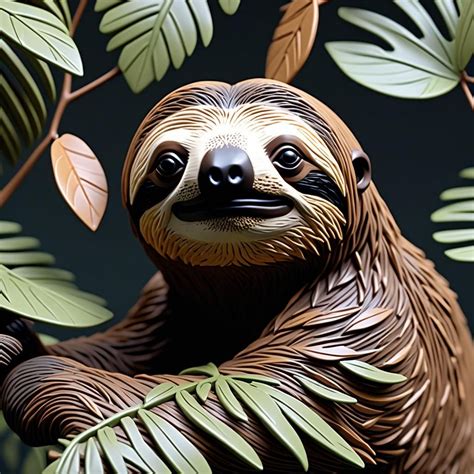 A Clay Sloth - AI Generated Artwork - NightCafe Creator