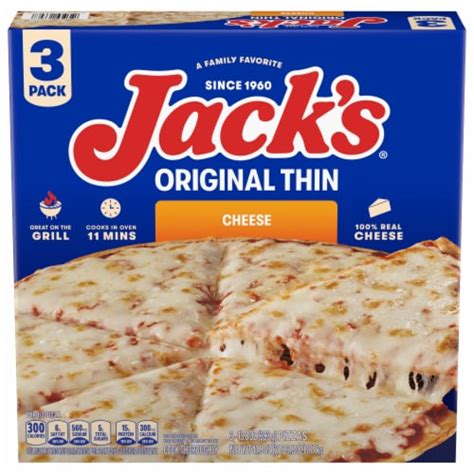 Jack's Original Cheese Frozen Pizza, 3 ct / 13.8 oz - QFC