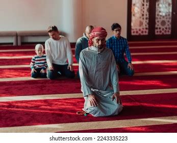 Group Muslims Modern Mosque Praying Muslim Stock Photo 2243335223 ...