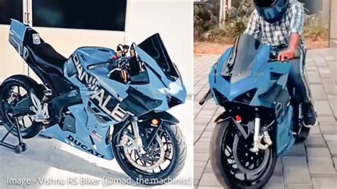 Bajaj Pulsar 200 RS Modified To Look Like Ducati For Rs 1 Lakh - Bike ...