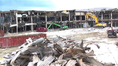 Randall Park Mall Demolition- April 9th 2015 - YouTube