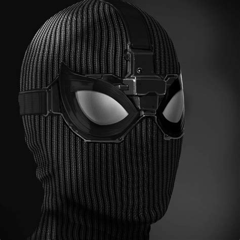 [Spider-Man: Far From Home Concept Art]- A close up of Stealth suit mask designed by Ryan ...