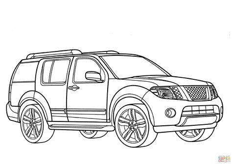 Nissan Pathfinder coloring page | Free Printable Coloring Pages