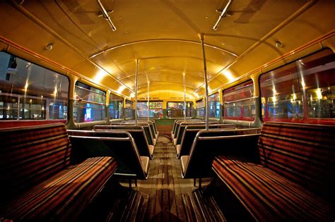 Inside an old London Routemaster bus. I regularly used to travel on ...