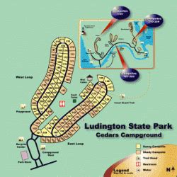 Ludington State Park Campsite Map | Cities And Towns Map