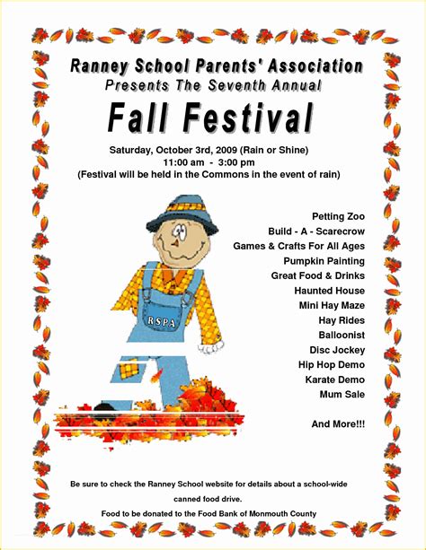 Free Printable Fall Festival Flyer Templates Of Providence Baptist ...