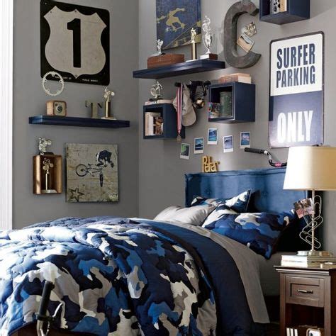 blue bedroom design for guys | Boys bedroom decor, Kids bedroom designs ...