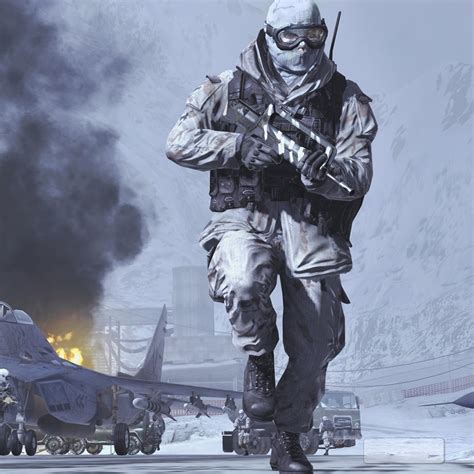 2048x2048 Resolution Call Of Duty Modern Warfare 2 Soldiers in Snow ...