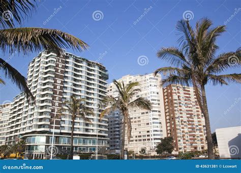 View of Golden Mile Beachfront Hotels, Durban South Africa Editorial Photo - Image of beachfront ...