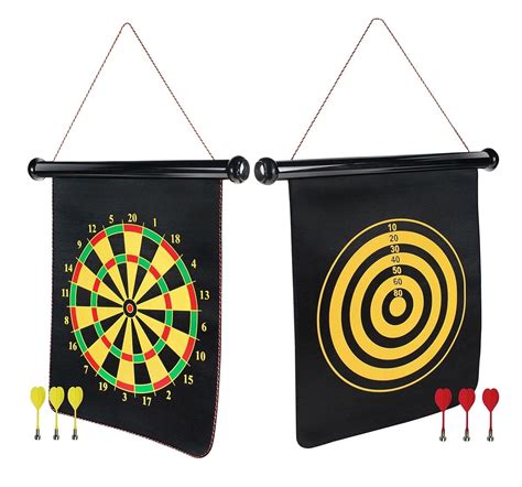 Buy Hamleys Hamleys Double-Sided Magnetic Dart Board Game with 6 Magnetic Darts, 3 Made of Wood ...