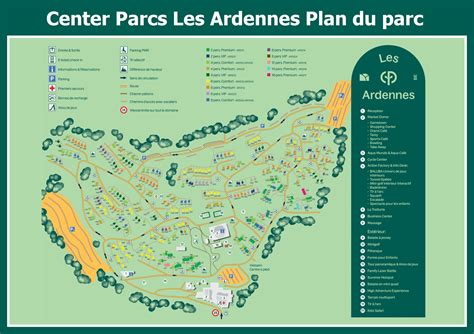 // Le plan de Center Parcs Les Ardennes | ParkExplorer