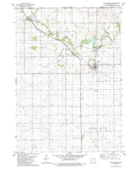 Lime Springs topographic map, IA - USGS Topo Quad 43092d3