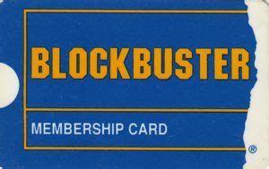 Functional Card: Blockbuster. Membership Card (Shops - Audio and Video, Thailand(Blockbuster ...