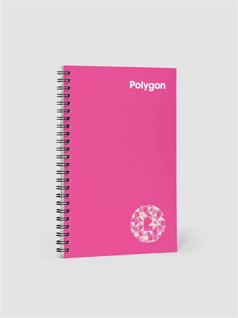 Polygon Pink Spiral Notebook | Polygon